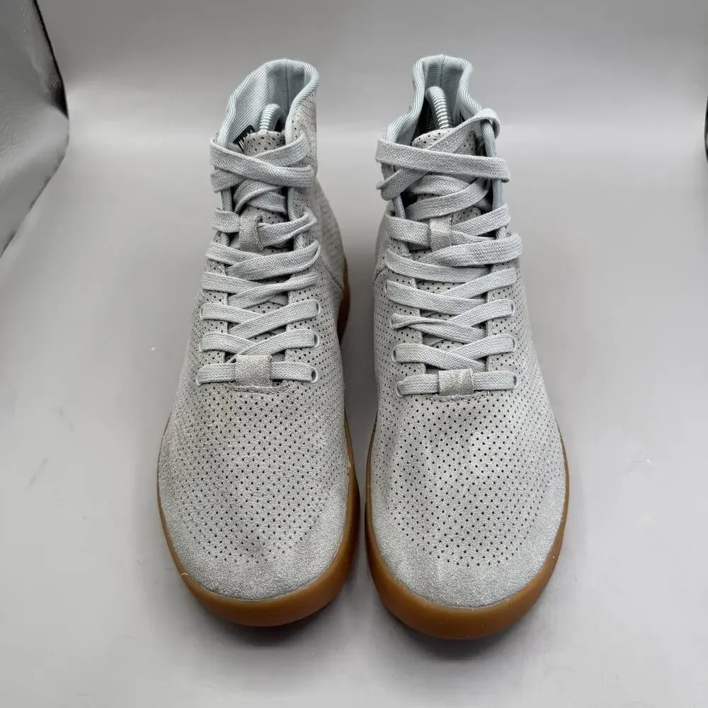NOBULL Trainer High Top Shoes Womens Size 7 Gray Suede Gum Crossfit Sneakers
